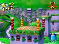 une photo d'Ã©cran de Super Mario Sunshine sur Nintendo Gamecube